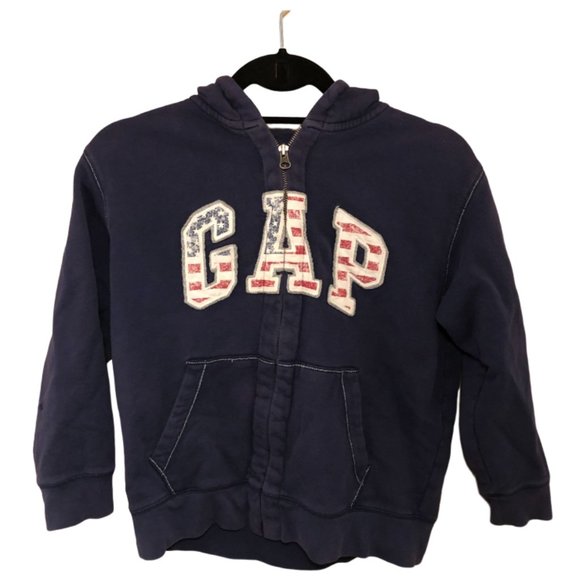 GAP Kids Hooded Zip Up Sweatshirt - Picture 1 of 6